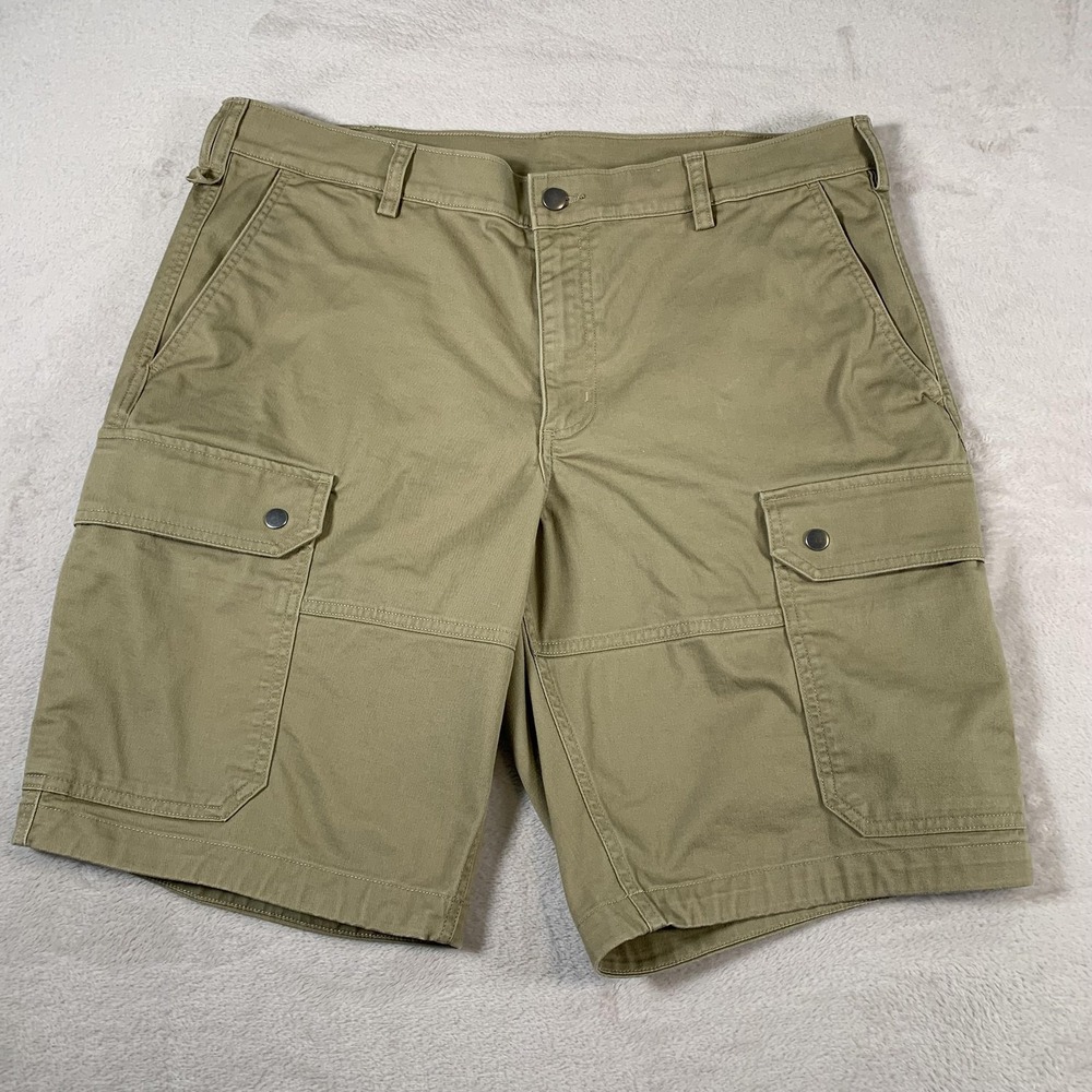 40 Grit Cargo Shorts Mens 38 Khaki Tan Standard Fit Utility Work Outdoor Pockets